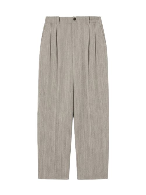 journey m's slacks pantaloni jogging wv micro chevronne pinstripe Golden Goose | GMP01508.P002579.83379ECRU/MUD